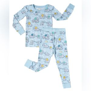 Blue Elephant Snuggles Two-Piece Pajama Set 18-24 mo